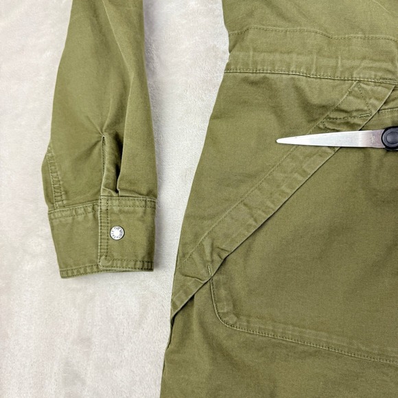 The North Face Military Jacket Womens Large Olive Green Ridgeside Utility Hooded - Picture 10 of 16